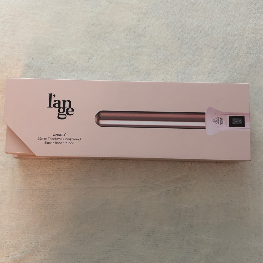 L’ange Ondule 25mm titanium curling wand - Blush